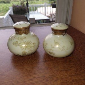 Vintage Porcelain Salt And Pepper Shakers